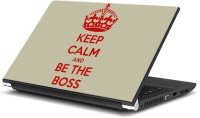 ezyPRNT Keep Calm and Be the Boss (14 to 14.9 inch) Vinyl Laptop Decal 14   Laptop Accessories  (ezyPRNT)