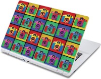 ezyPRNT Colorful Camera Pop Art Collage (13 to 13.9 inch) Vinyl Laptop Decal 13   Laptop Accessories  (ezyPRNT)