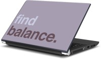 Rangeele Inkers Find Balance Vinyl Laptop Decal 15.6   Laptop Accessories  (Rangeele Inkers)