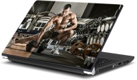 ezyPRNT Strong Workout Body Building (15 to 15.6 inch) Vinyl Laptop Decal 15   Laptop Accessories  (ezyPRNT)