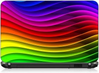 VI Collections RAINBOW WAVES pvc Laptop Decal 15.6   Laptop Accessories  (VI Collections)