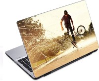 ezyPRNT Cycling and Cycle Racing Sports (14 to 14.9 inch) Vinyl Laptop Decal 14   Laptop Accessories  (ezyPRNT)