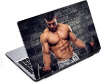 ezyPRNT Balanced Physique Body Builder (14 to 14.9 inch) Vinyl Laptop Decal 14   Laptop Accessories  (ezyPRNT)
