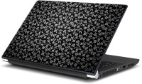 ezyPRNT Black Floral Pattern () Vinyl Laptop Decal 15   Laptop Accessories  (ezyPRNT)