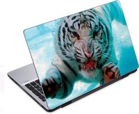 ezyPRNT Tiger's Hunt Wildlife (14 to 14.9 inch) Vinyl Laptop Decal 14   Laptop Accessories  (ezyPRNT)