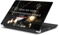 ezyPRNT Ideas are Easy Motivation Quotes (15 to 15.6 inch) Vinyl Laptop Decal 15   Laptop Accessories  (ezyPRNT)