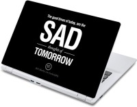 ezyPRNT Sad thoughts of Tomorrow (13 to 13.9 inch) Vinyl Laptop Decal 13   Laptop Accessories  (ezyPRNT)
