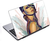 ezyPRNT Beautiful woman and Girly R (14 to 14.9 inch) Vinyl Laptop Decal 14   Laptop Accessories  (ezyPRNT)