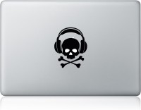 Clublaptop Sticker Skull Headphone 11 inch Vinyl Laptop Decal 11   Laptop Accessories  (Clublaptop)