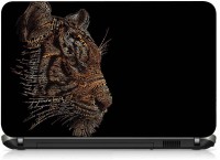 VI Collections TIGER FACE IN TYPHOGRAPHY pvc Laptop Decal 15.6   Laptop Accessories  (VI Collections)