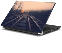 Dadlace Train Track Vinyl Laptop Decal 13.3   Laptop Accessories  (Dadlace)