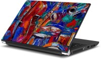 ezyPRNT Skull and Abstract Music D (15 to 15.6 inch) Vinyl Laptop Decal 15   Laptop Accessories  (ezyPRNT)