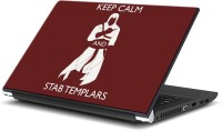 ezyPRNT Keep Calm and Stab Templars (14 to 14.9 inch) Vinyl Laptop Decal 14   Laptop Accessories  (ezyPRNT)