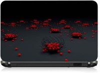 VI Collections CHERRY &BLACK NETS pvc Laptop Decal 15.6   Laptop Accessories  (VI Collections)
