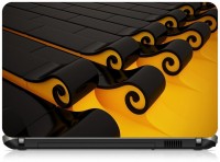 Box 18 Abstract Yello n Black 1750 Vinyl Laptop Decal 15.6   Laptop Accessories  (Box 18)