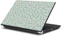 ezyPRNT White Flower Floral Pattern (15 to 15.6 inch) Vinyl Laptop Decal 15   Laptop Accessories  (ezyPRNT)