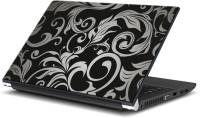 ezyPRNT Grey Floral Pattern () Vinyl Laptop Decal 15   Laptop Accessories  (ezyPRNT)