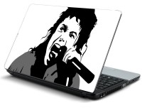 Psycho Art Michael Jackson Vector Graphics Face Microphone Singer Legendary Vinyl Laptop Decal 15.6   Laptop Accessories  (Psycho Art)