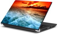 ezyPRNT Morning At Sea Beach (15 to 15.6 inch) Vinyl Laptop Decal 15   Laptop Accessories  (ezyPRNT)