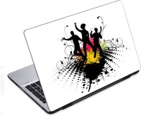 ezyPRNT Disco Dance and Music I (14 to 14.9 inch) Vinyl Laptop Decal 14   Laptop Accessories  (ezyPRNT)