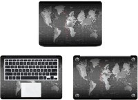Swagsutra Black Map Vinyl Laptop Decal 11   Laptop Accessories  (Swagsutra)