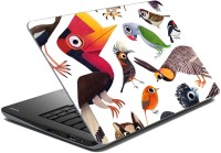 meSleep Multi Colour Birds Vinyl Laptop Decal 15.1   Laptop Accessories  (meSleep)