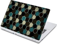 ezyPRNT Honeybee's Hexagon Pattern (13 to 13.9 inch) Vinyl Laptop Decal 13   Laptop Accessories  (ezyPRNT)
