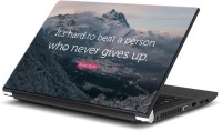 ezyPRNT Who never gives up Motivation Quote (15 to 15.6 inch) Vinyl Laptop Decal 15   Laptop Accessories  (ezyPRNT)