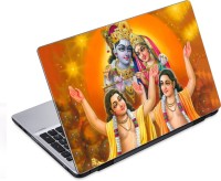 ezyPRNT Divine Radha Krishna (14 to 14.9 inch) Vinyl Laptop Decal 14   Laptop Accessories  (ezyPRNT)