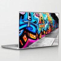 Theskinmantra Wall of Graffiti PolyCot Vinyl Laptop Decal 15.6   Laptop Accessories  (Theskinmantra)