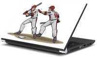 ezyPRNT Base Ball Sports Catoons (15 to 15.6 inch) Vinyl Laptop Decal 15   Laptop Accessories  (ezyPRNT)
