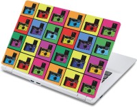 ezyPRNT Colorful Cameras Collage (13 to 13.9 inch) Vinyl Laptop Decal 13   Laptop Accessories  (ezyPRNT)