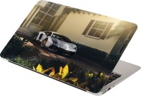 Anweshas Silver Car 1 Vinyl Laptop Decal 15.6   Laptop Accessories  (Anweshas)