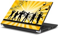 ezyPRNT Disco Dance and Music F (15 to 15.6 inch) Vinyl Laptop Decal 15   Laptop Accessories  (ezyPRNT)