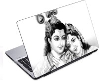 ezyPRNT Radha Krishna Sketch (14 to 14.9 inch) Vinyl Laptop Decal 14   Laptop Accessories  (ezyPRNT)
