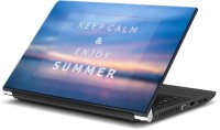 ezyPRNT Keep Calm and Enjoy Summer (14 to 14.9 inch) Vinyl Laptop Decal 14   Laptop Accessories  (ezyPRNT)
