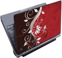 Finest Floral Red Vinyl Laptop Decal 15.6   Laptop Accessories  (Finest)