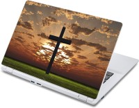 ezyPRNT Crucifix silhuette (13 to 13.9 inch) Vinyl Laptop Decal 13   Laptop Accessories  (ezyPRNT)