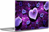 Swagsutra Purple Hearts Laptop Skin/Decal For 13.3 Inch Laptop Vinyl Laptop Decal 13   Laptop Accessories  (Swagsutra)