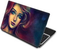 Shopmania Beautiful Girl Painting Vinyl Laptop Decal 15.6   Laptop Accessories  (Shopmania)