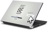 Dadlace Don’t worry be Happy Vinyl Laptop Decal 14.1   Laptop Accessories  (Dadlace)