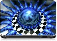 VI Collections BLUE SPHERE ON CHESS BOARD pvc Laptop Decal 15.6   Laptop Accessories  (VI Collections)