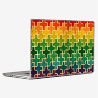Theskinmantra Cubes Connected Laptop Decal 13.3   Laptop Accessories  (Theskinmantra)
