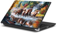 ezyPRNT Horses In The River (15 to 15.6 inch) Vinyl Laptop Decal 15   Laptop Accessories  (ezyPRNT)