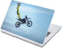 ezyPRNT Motor Cycle Stunt Bike Sports (13 to 13.9 inch) Vinyl Laptop Decal 13   Laptop Accessories  (ezyPRNT)