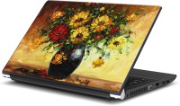 Rangeele Inkers Flowers Oil Painting Vinyl Laptop Decal 15.6   Laptop Accessories  (Rangeele Inkers)