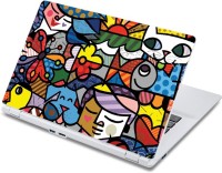 ezyPRNT Abstract Cartoon Art (13 to 13.9 inch) Vinyl Laptop Decal 13   Laptop Accessories  (ezyPRNT)
