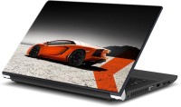 ezyPRNT Orange Rockets Racing Car (13 to 13.9 inch) Vinyl Laptop Decal 13   Laptop Accessories  (ezyPRNT)