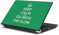 ezyPRNT Keep Calm and Go with the Flow (15 to 15.6 inch) Vinyl Laptop Decal 15   Laptop Accessories  (ezyPRNT)