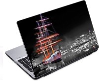 ezyPRNT Beautful Ship in Calm Water City (14 to 14.9 inch) Vinyl Laptop Decal 14   Laptop Accessories  (ezyPRNT)